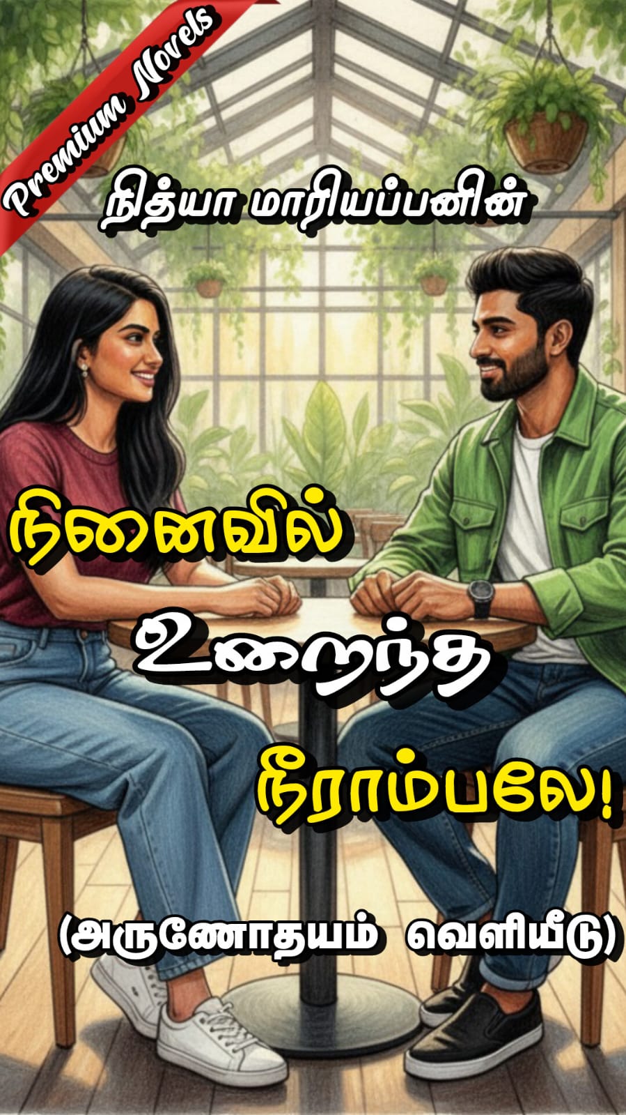 Ninaivil Uraintha Neerambale tamil novel book cover 